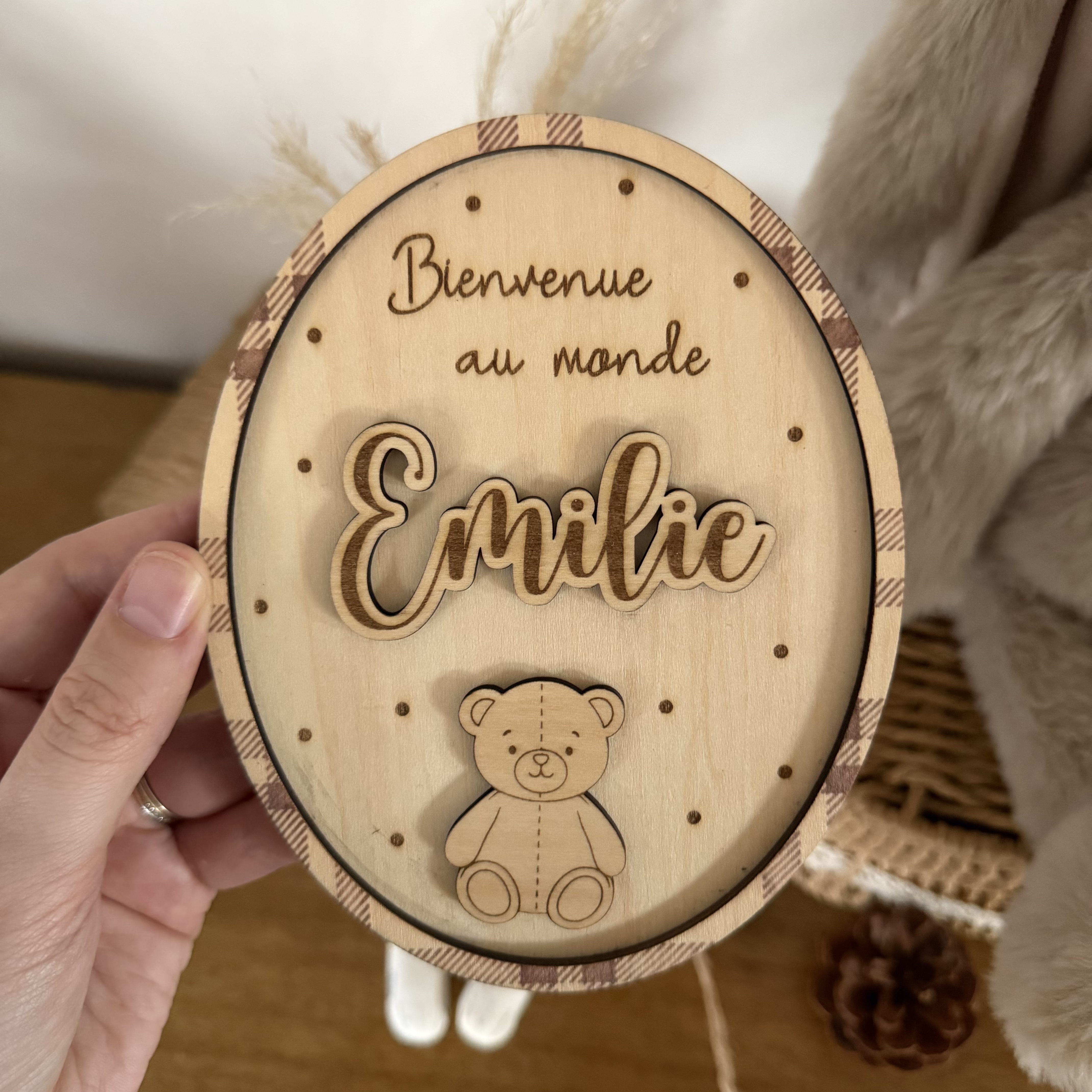 Création personnalisée en bois bébé et enfant – Putchy Studio